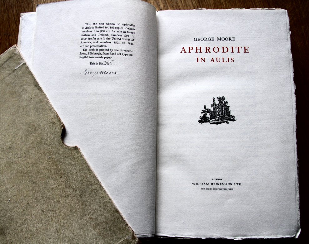 Aphrodite in Aulis, signed first edition