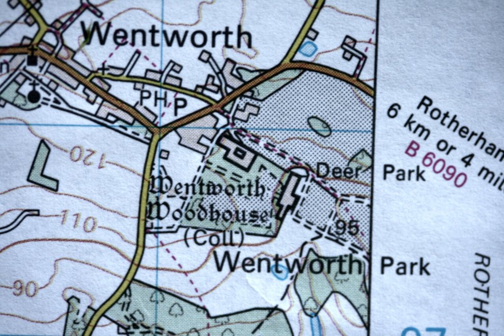 From Ordnance Survey Landranger 110 map