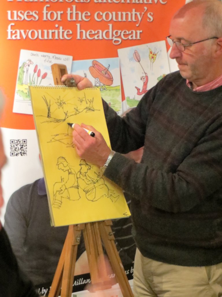 Tony Husband, finding himself in no-man's-land...