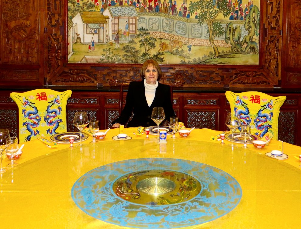 No woman may sit in the Emperor's chair - ha!