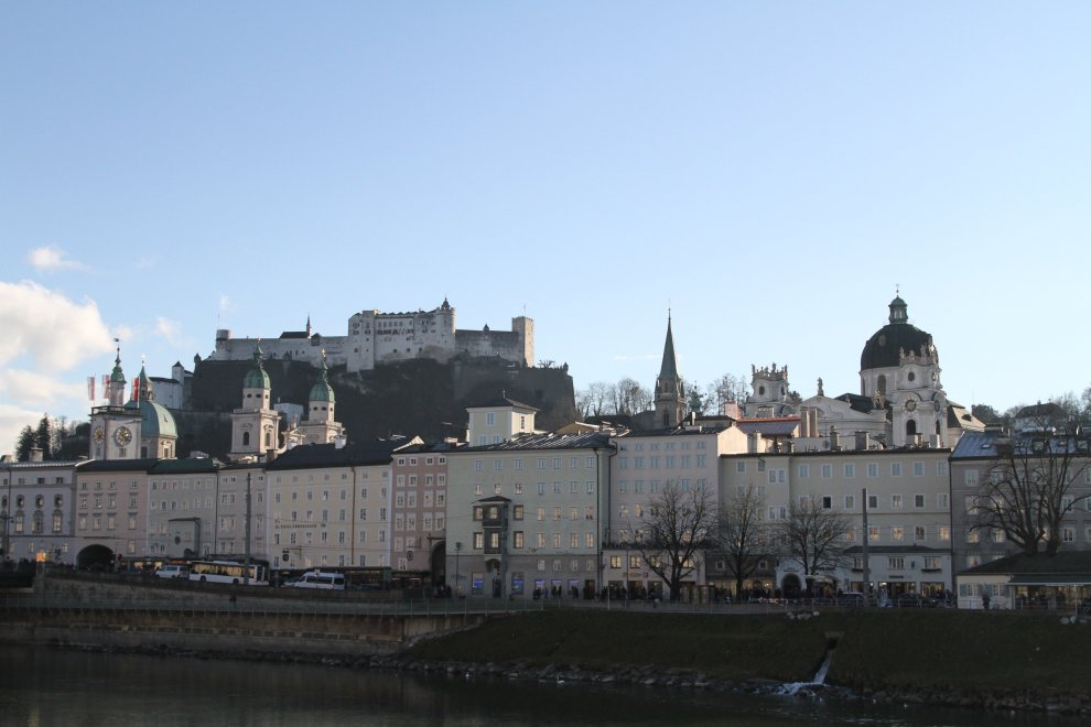 Salzburg skyline in December