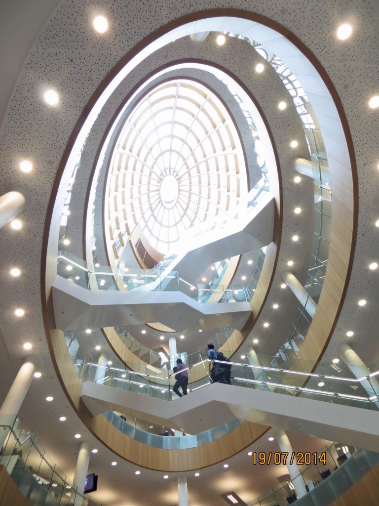 Liverpool Central Library, atrium and skylight dome